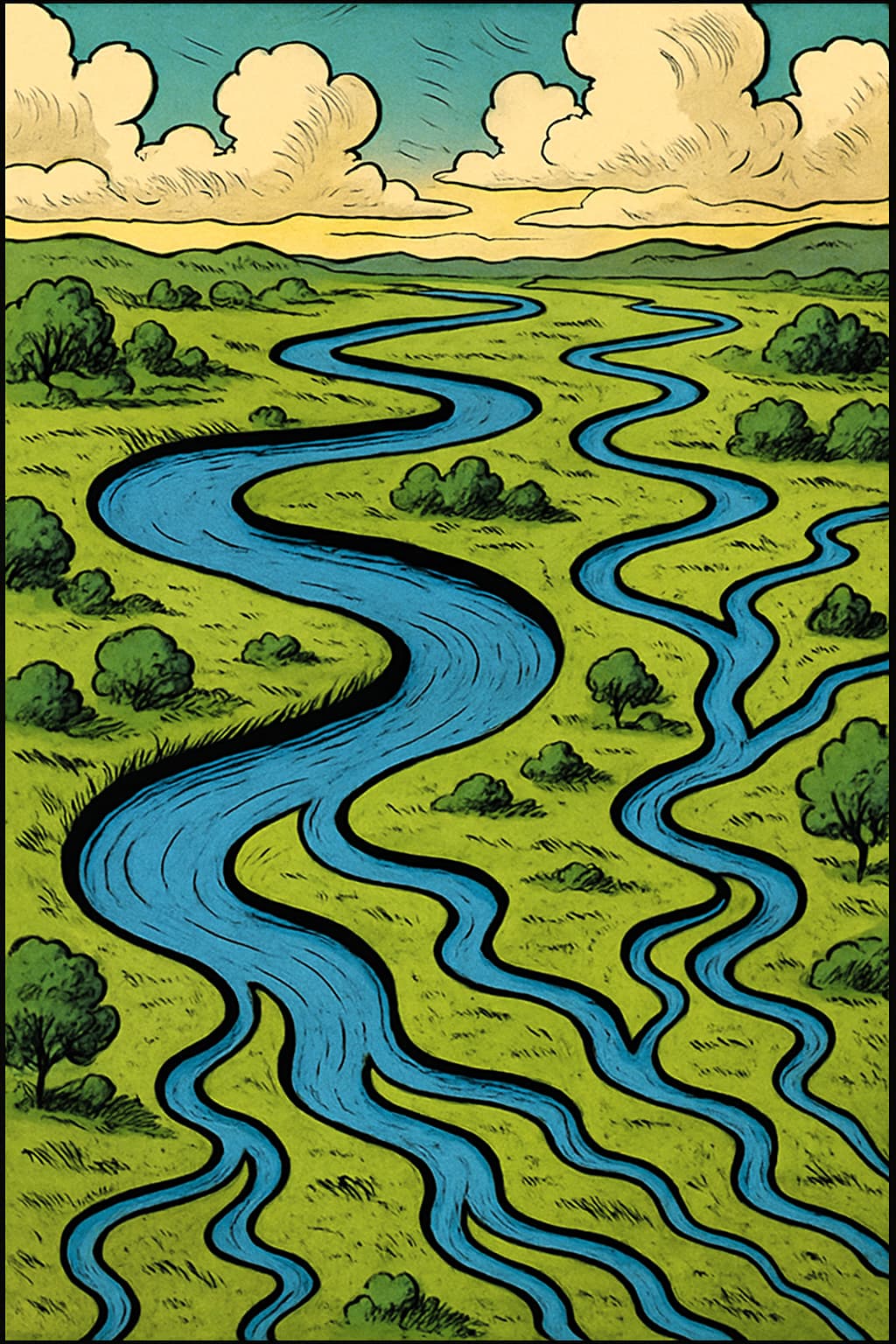 Meandering river — reflections on growth and letting go