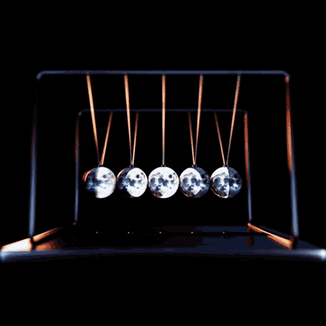 Newton's cradle — the cost of winning at any cost